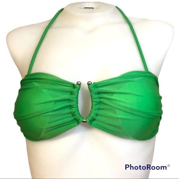 Green swimsuit top size Small - Picture 1 of 7